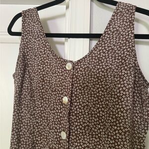 vintage 90s floral summer midi dress size medium